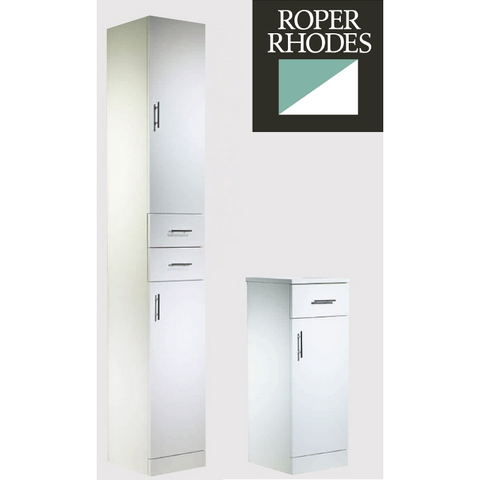 *Clearance* Roper Rhodes "Evolution" Floor Standing Bathroom Cabinet. White, [product_variation] - Freedom Homestore