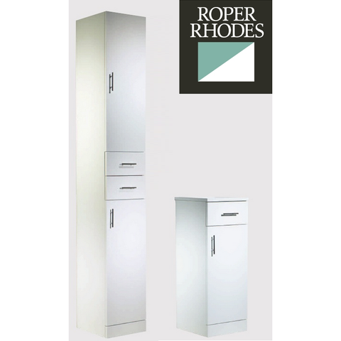 *Clearance* Roper Rhodes "Evolution" Floor Standing Bathroom Cabinet. White