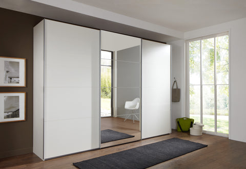 Qmax 'Ellie' Range 270cm Sliding-Door Wardrobe. German Bedroom Furniture.