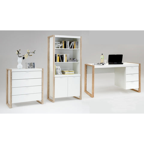 'Frame'  Matching Furniture Range. White With Oak Frame Design., [product_variation] - Freedom Homestore
