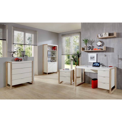 'Frame'  Matching Furniture Range. White With Oak Frame Design., [product_variation] - Freedom Homestore