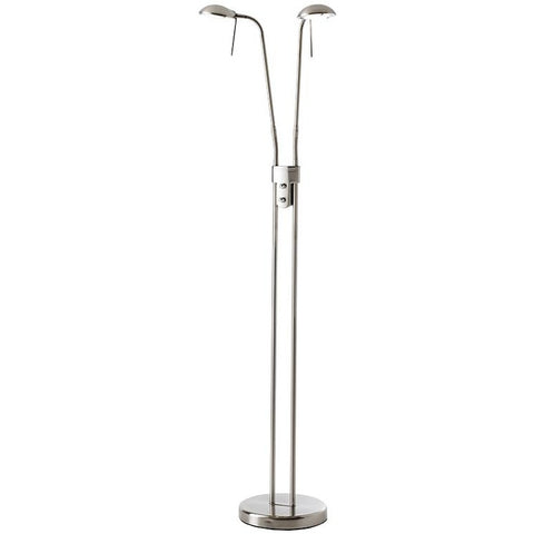 Endon "Hammersmith" 2 Head / Twin Floor Standing Reading Lamp with Dimmers, [product_variation] - Freedom Homestore