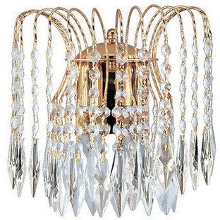 Searchlight "Waterfall" Gold Finish & Crystal Drop Marie Therese Chandelier Lights, [product_variation] - Freedom Homestore