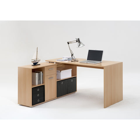 ASSEMBLY INCLUDED 'Lexar' Combi-Fit Corner or Flat Wall Computer/PC Desks With Storage, [product_variation] - Freedom Homestore