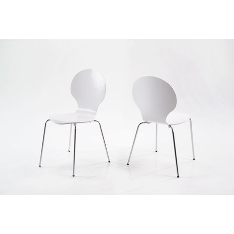 Actona 'Marcus' Satin Finish Dining / Kitchen Chairs. Black or White, [product_variation] - Freedom Homestore