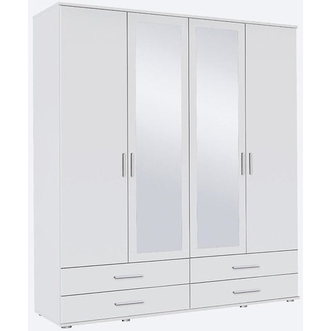 ASSEMBLY INCLUDED Rauch 'Rasant' 3 or 4 Door Wardrobe, White. German Bedroom Furniture., [product_variation] - Freedom Homestore