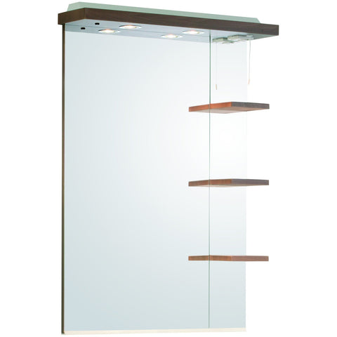 Roper Rhodes "Signatures" Illuminated Canopy Mirror With Shelves, Walnut SGM7AW, [product_variation] - Freedom Homestore
