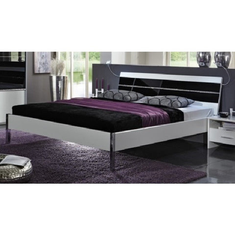 Qmax German Made Bedroom Furniture - Satellite Range - Black Glass & White, [product_variation] - Freedom Homestore