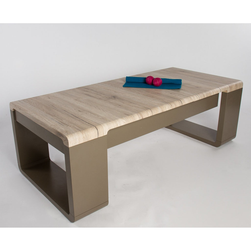 MCA "Andy" High-Gloss Designer Extending Coffee Table in Choice of Finish., [product_variation] - Freedom Homestore