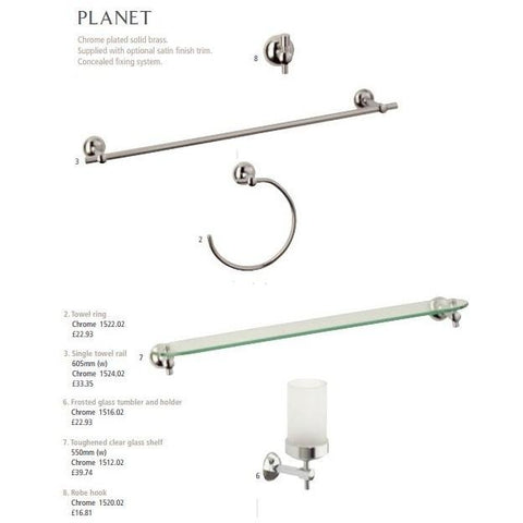 Set of 5 Roper Rhodes Designer Bathroom Accessories PLANET Range, [product_variation] - Freedom Homestore