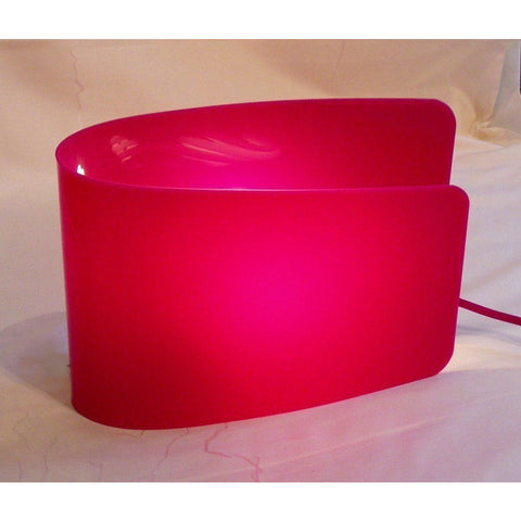 *Clearance* Sompex/Esprit "Wave" Table Lamp Light WIth Pink Acrylic Shade